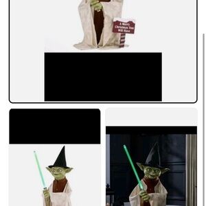 3.5Ft Animated LED Seasonal Yoda From Home Depot